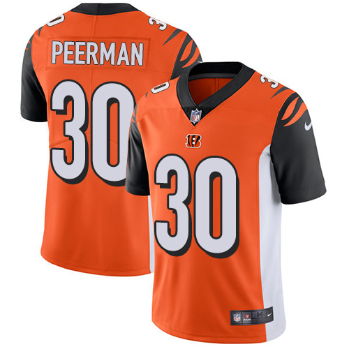 Nike Bengals #30 Cedric Peerman Orange Alternate Men's Stitched NFL Vapor Untouchable Limited Jersey
